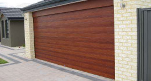 Wood Finish Sectional Door